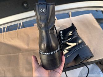 Calvin Klein platform combat boots