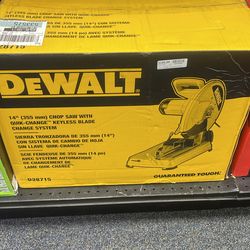 Dewalt chop saw
