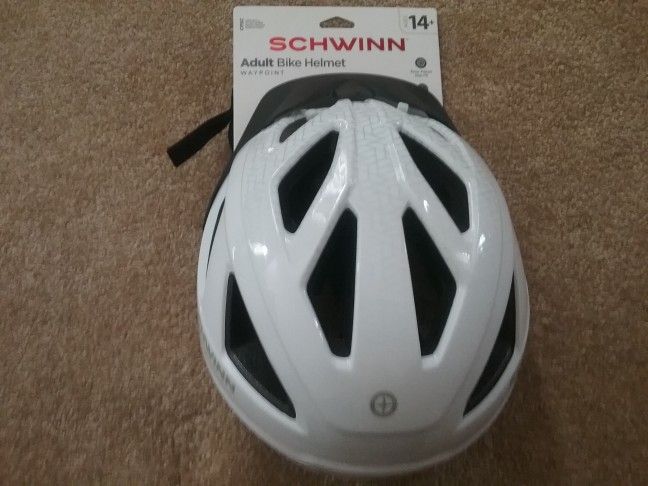 SCHWINN ADULT BIKE HELMET WAYPOINT, BRAND NEW W/PACKAGING ATTACHED!