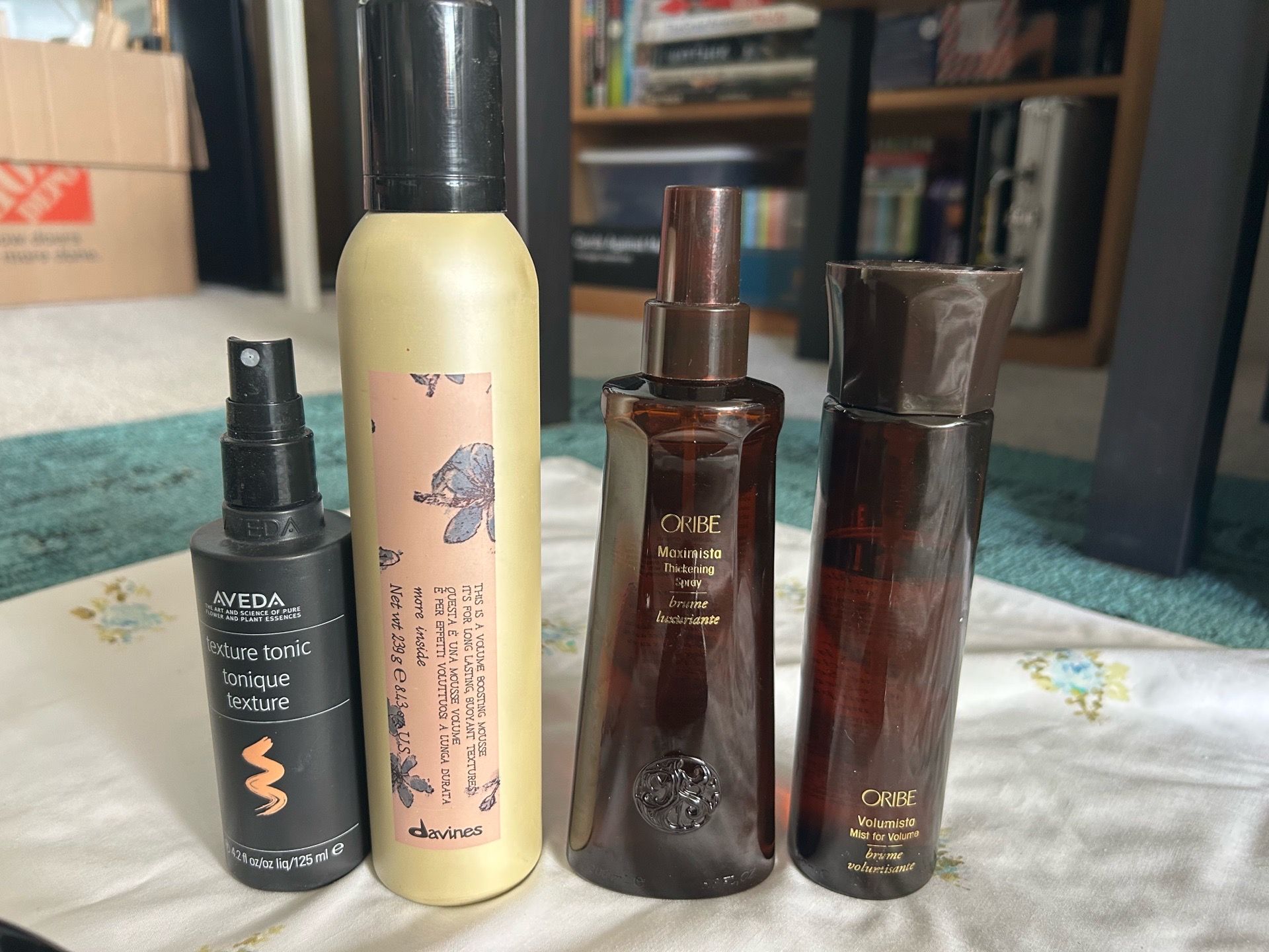 Hair styling products! Oribe Aveda Davines