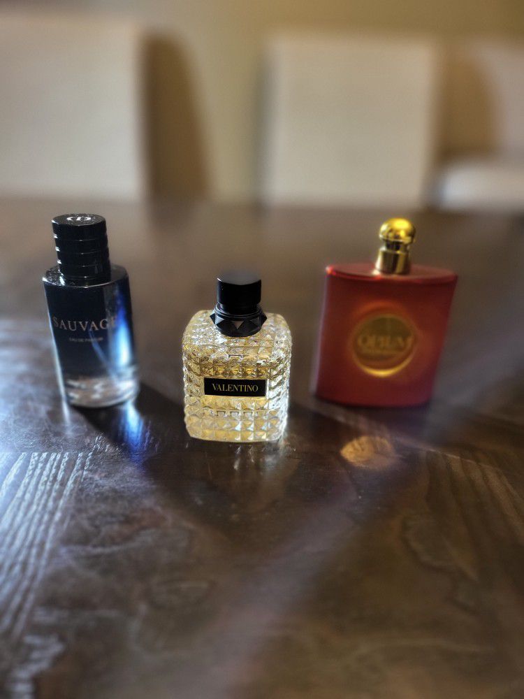 Designer Perfumes collections!
Authentic! Name brands [ Savage,  opium, valentino Donna]
Luxury ✨️ 
 