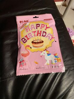 Happy birthday gold balloons