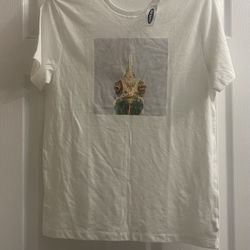 Brand New Men’s Old Navy White Lizard Print Tee Size M