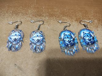 Wolf Earrings