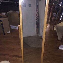 Tall full body folding mirror