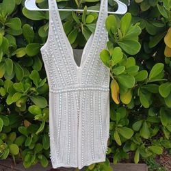 Banjul Velvet Pearl Mini Party Dress Size Large 