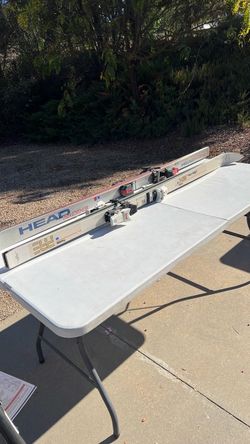 Vintage Racing Skis with Bindings