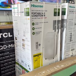 HISENSE PORTABLE AIR CONDITIONER 8,000 BTU - 550 SQUARE FEET 