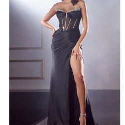 Sheer Corset Top Prom Dress Size 4