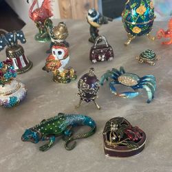 Jeweled Trinket Boxes 