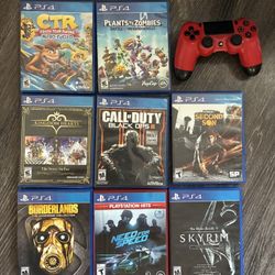 8 PlayStation 4 Games And A PlayStation 4 Controller