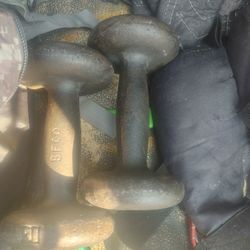10lb Old School Iron Dumbbells