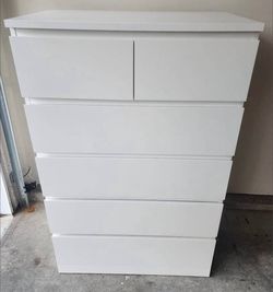 Ikea dresser with glass top