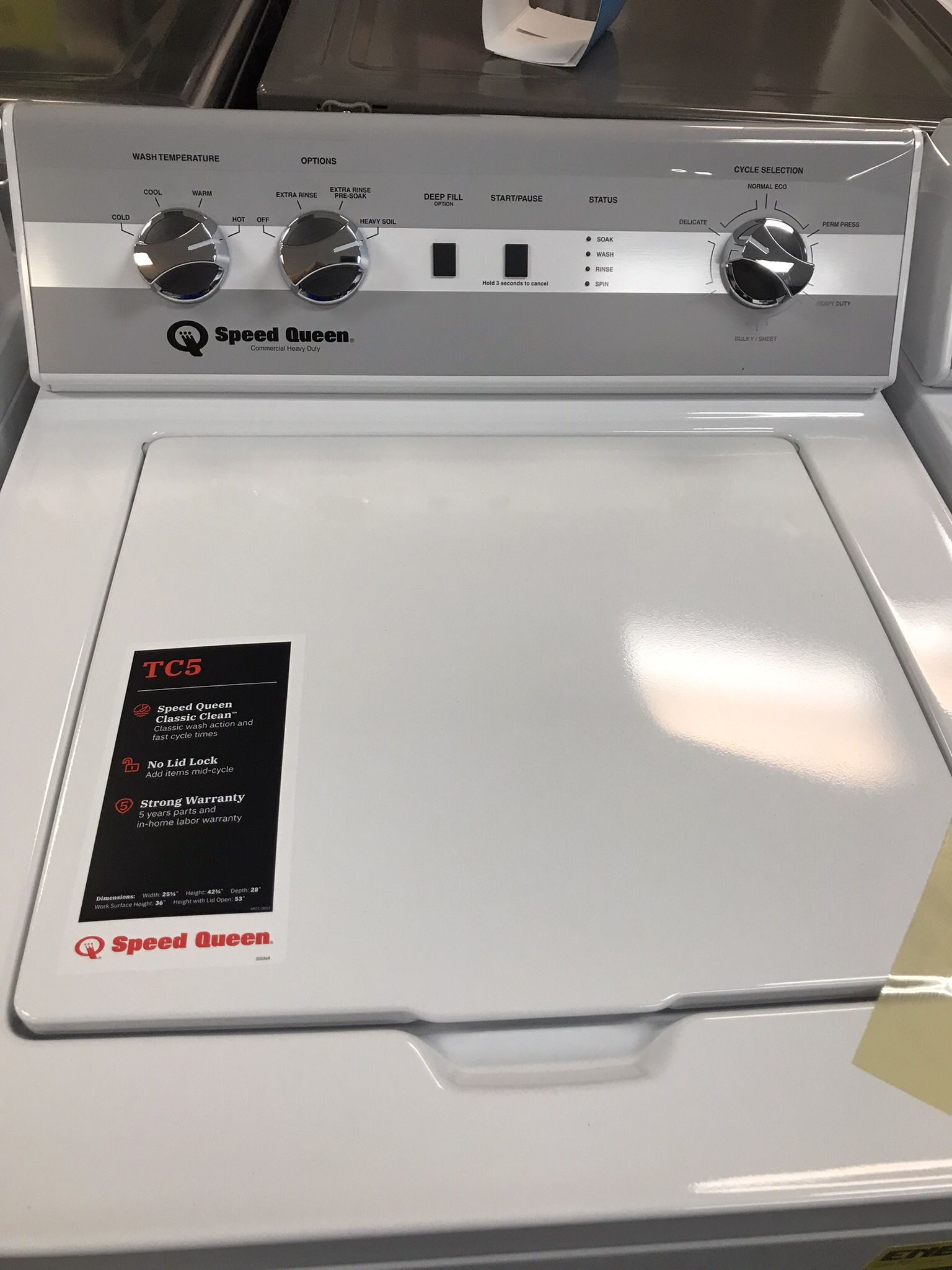 SPEED QUEEN COMMERCIAL HEAVY DUTY WASHER AND GAS DRYER SET BRAND NEW !!! 5 YEARS FACTORY