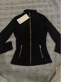 Black and gold zipper lululemon define jacket