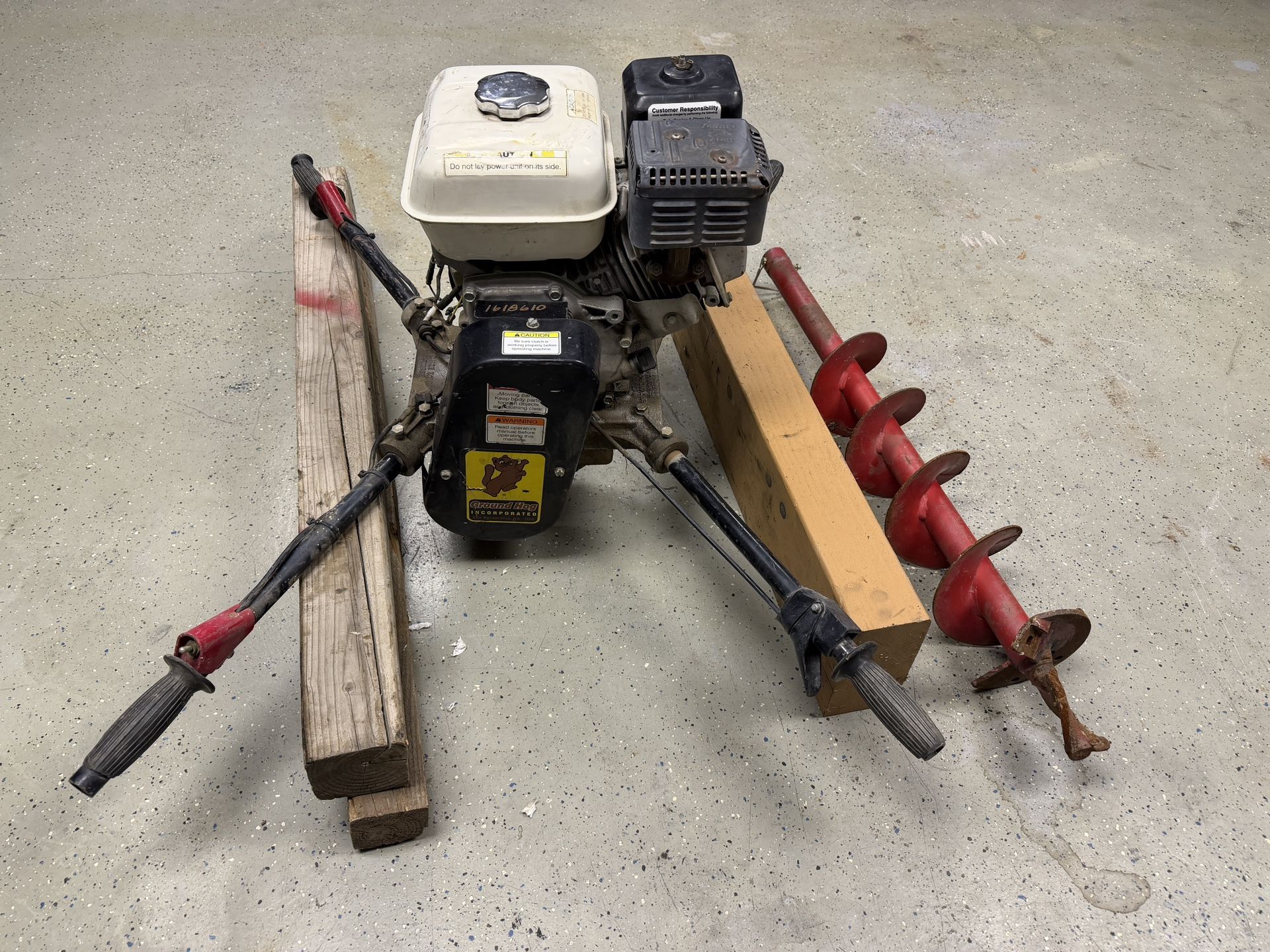 Two Man Post Hole Digger Auger Honda