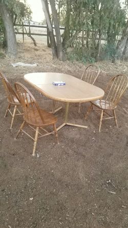 Table and 4 chairs
