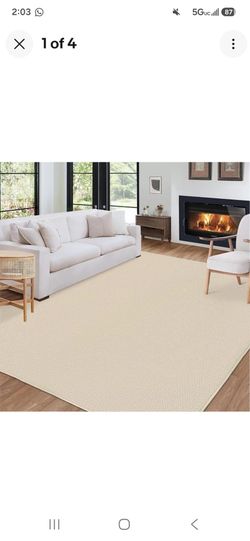 🔥 MEGA 10x13 Garvee Beige Rug • Washable & Non-Slip • NEW OPEN BOX 🚀