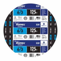6/3 Romex 125ft