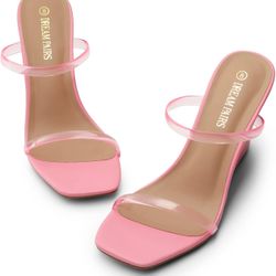 DREAM PAIRS Women's Slides Wedge 