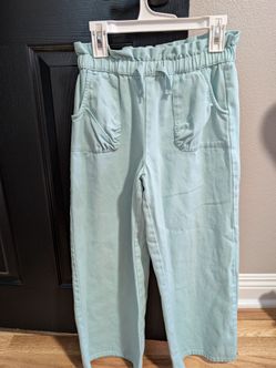 Owillo Girls' Paperbag Twill Fashion Pants