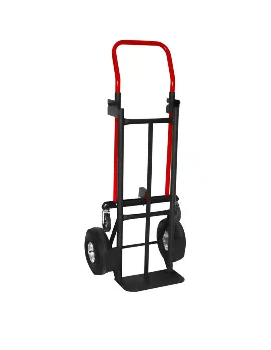 Milwaukee Heavy-Duty Convertible Dolly has an 800 lbs. load capacity