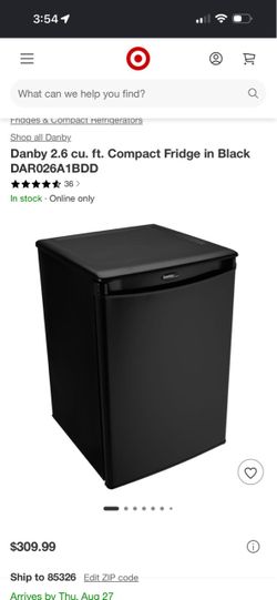 Danby mini black fridge