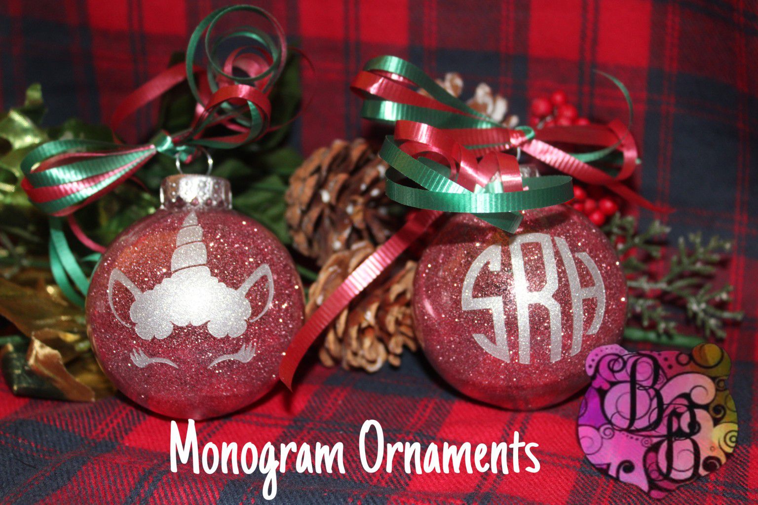 Monogram Ornaments