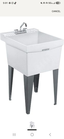 Utility Sink with Faucet