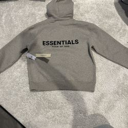 Essentials Dark Oat hoodie size Small