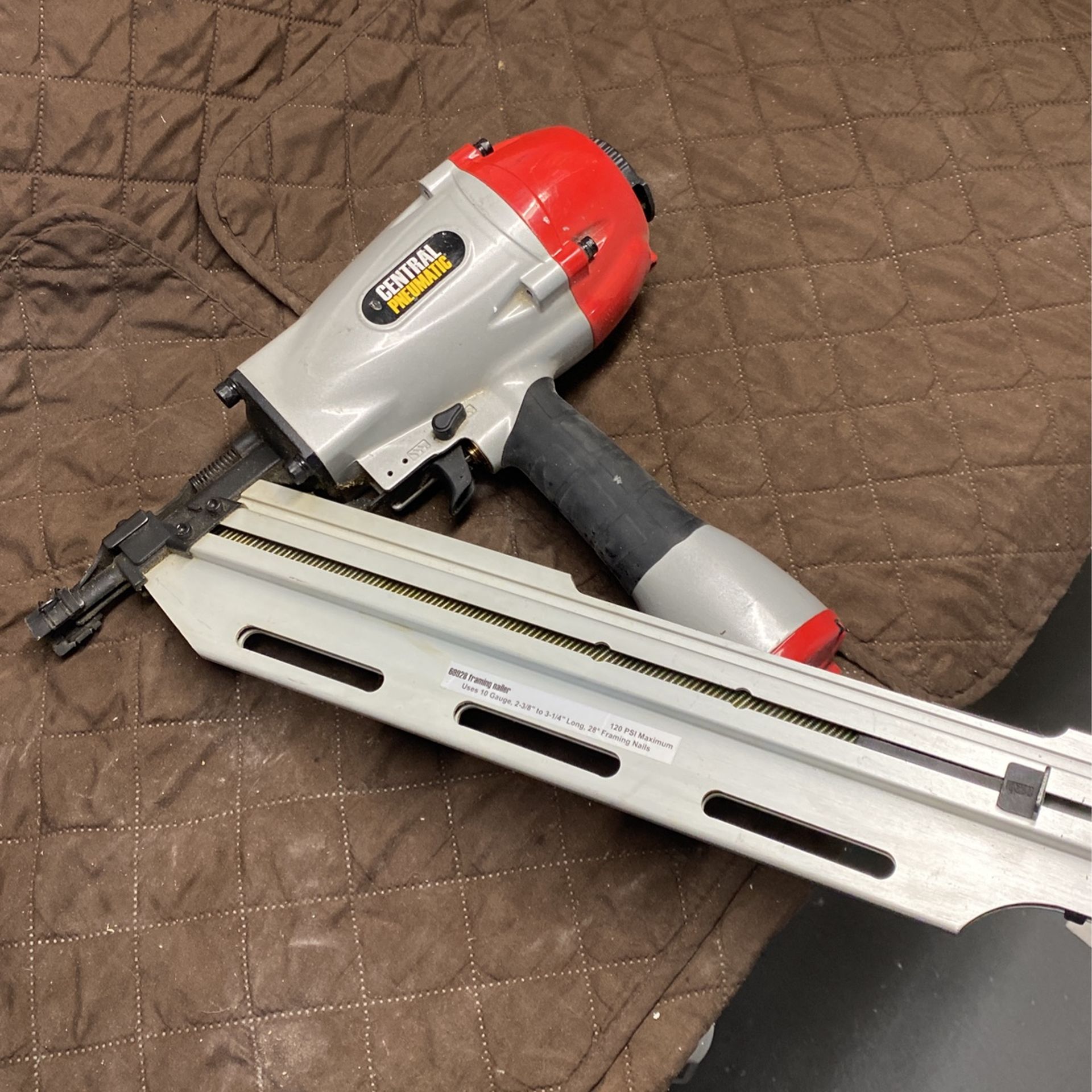 Central Pneumatic Framing Nailer
