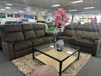 Beautiful Brown Reclining Sofa&Loveseat Available Limited Time $999