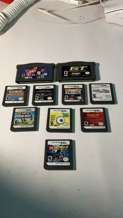 Nintendo DS & GBA Game Cartridge Lot (9 Games)