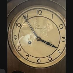 Antique 1957 junghans clock with key