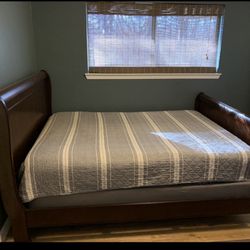 Queen Size Sleigh Bed Frame 