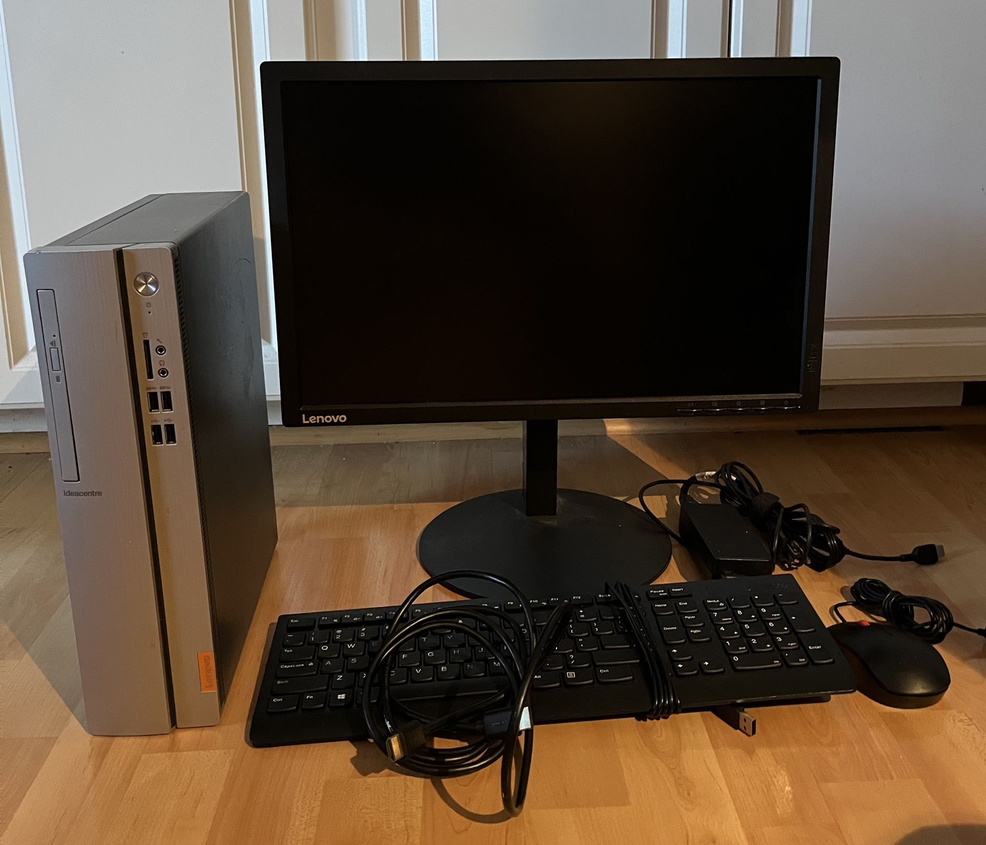 Lenovo Desktop Computers and Monitor