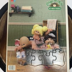 Vintage 1984 Cabbage Patch Kids Bathtime 25 Piece Puzzle