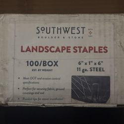 Tools 2 BOXES southwest landscape staples 6" × 1" × 6"11 ga steel