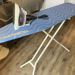 Iron + Ironing Board Set, Excellent Condition