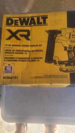 Dewalt 20V XR 18 GA Narrow Crown Stapler Kit!!!