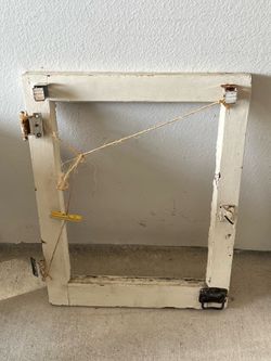 Antique old window frame