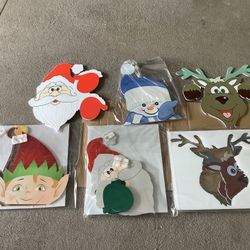 Christmas Fence Peekers 