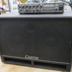 Carvin BX500 Bass Amplifier W GARVIN BRX 10.2 NEO SPEAKER PRE OWNED TESTED