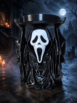 Ghost face candle holder
