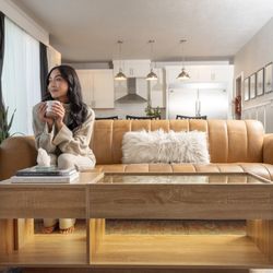 Brand New Oak Color Coffee Table 