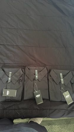 Black polo shirt