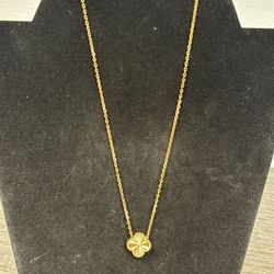 Stainless Steel & Waterproof Modern Gold Tone Necklace