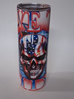 Skull 20 oz tumbler