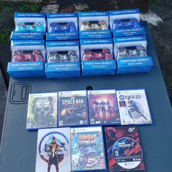PS5 Playstation 5 Games. PLASTIC. $35! Each. Steelbook are $70! Each. Controller work PS5 too  Regular $30! Or camo $40! Each. All work 100%