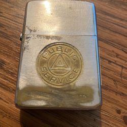 1958 zippo Public service lighter vintage Bus company